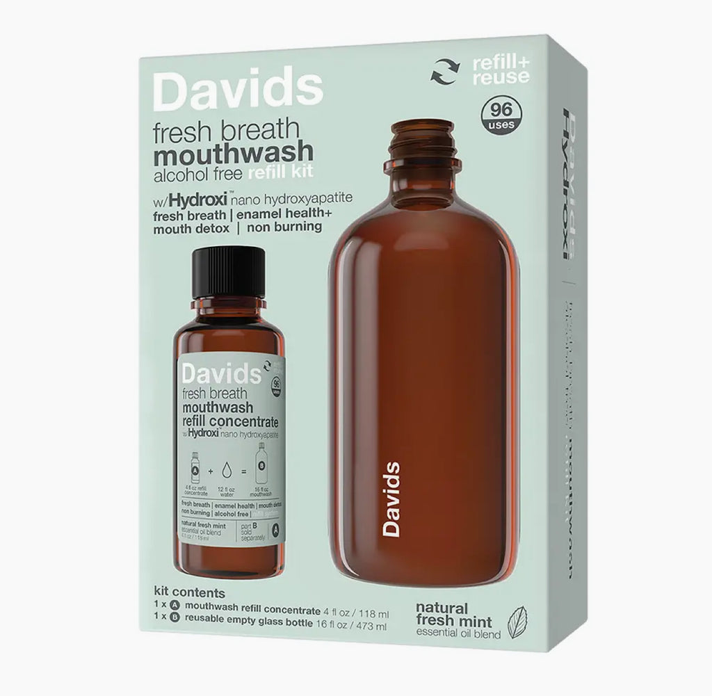 Davids • Hydroxi™ Fresh Breath Mouthwash - Natural Fresh Mint