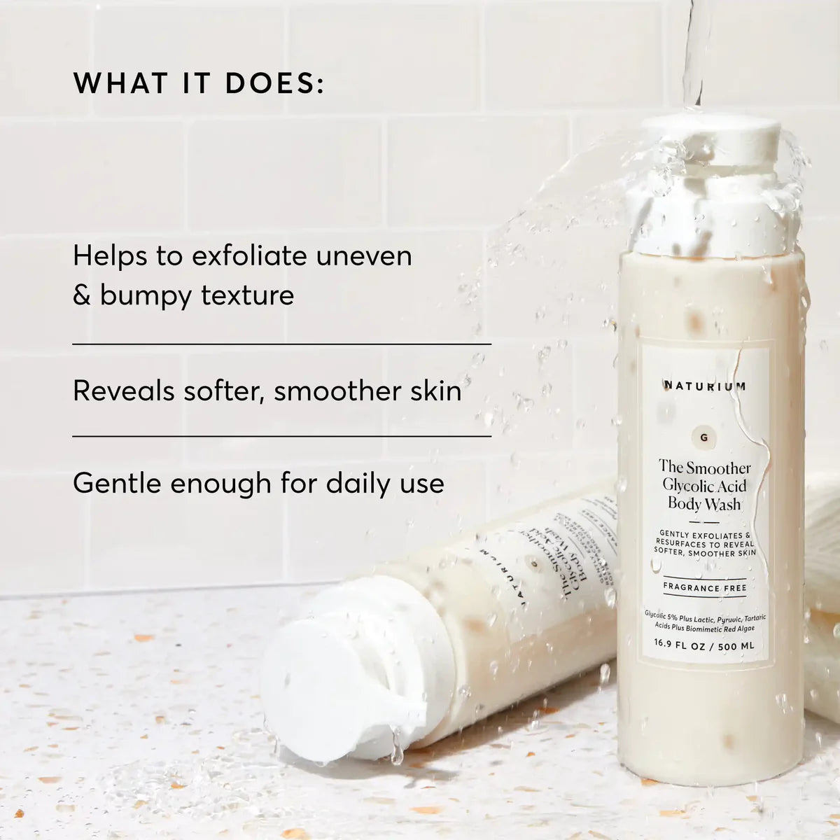 Naturium • The Smoother Glycolic Acid Exfoliating Body Wash