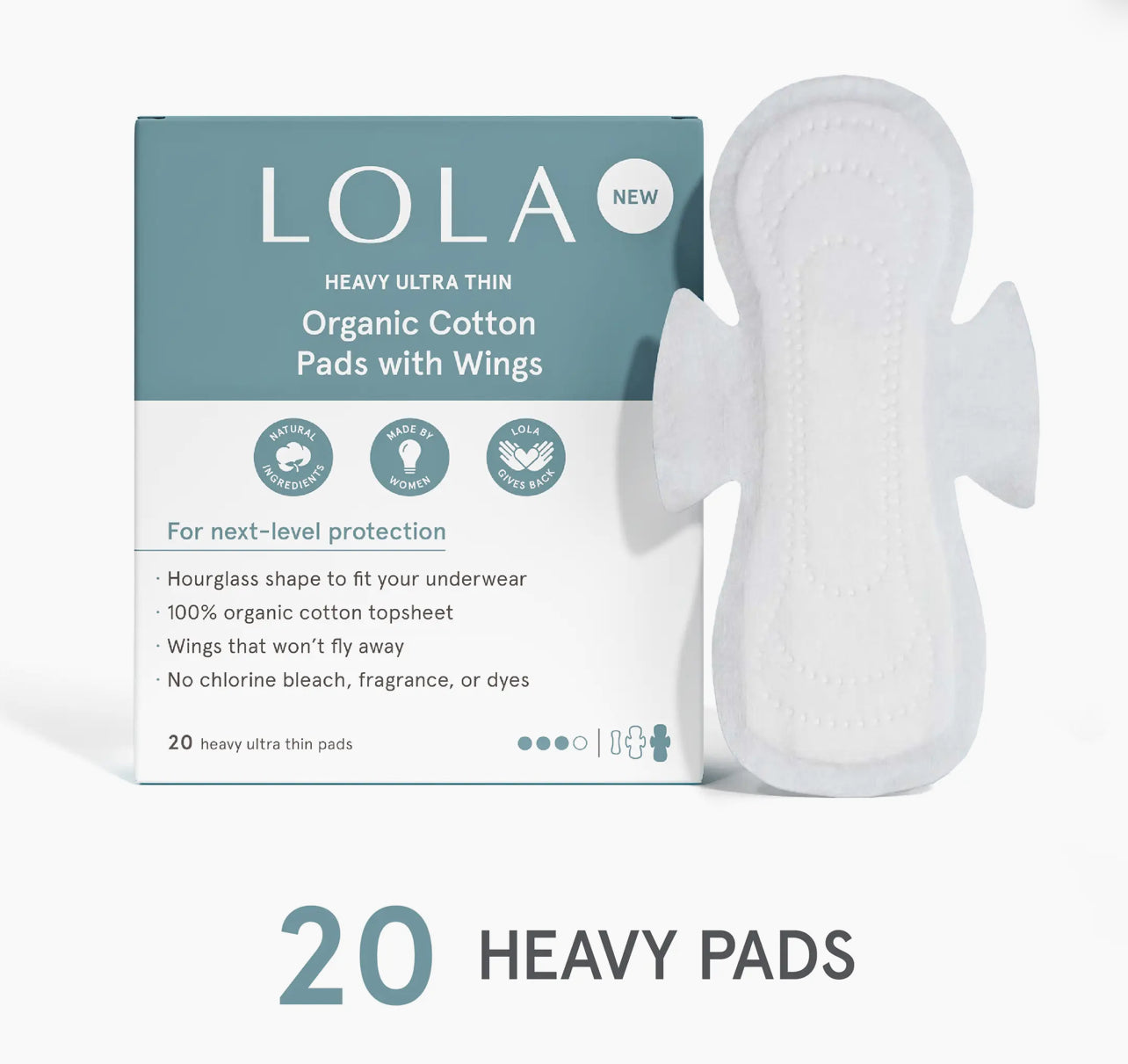 LOLA • Ultra Thin Pads with Wings – Heavy