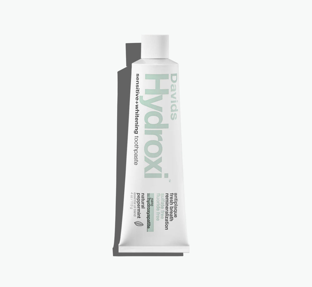 Davids • Hydroxi™ Sensitive + Whitening Premium Toothpaste | Peppermint |4oz